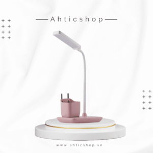 Đèn Học Để Bàn Chống Cận Rạng Đông RL45 Nút Bấm Cảm Ứng Có Ống Đựng Bút Thông Minh