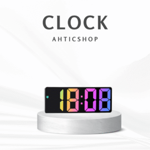 Đồng hồ báo thức Digital AHT01 - LED RGB Đa Sắc, Cảm Biến Âm Thanh Thông Minh